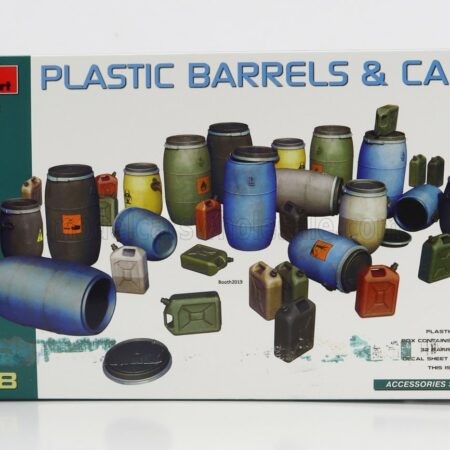 MINIART 1/48 ACCESSORIES | PLASTIC BARRELS & CANS | /