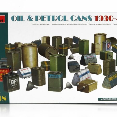 MINIART 1/48 ACCESSORIES | OIL & PETROL CANS 1930-1940 | /