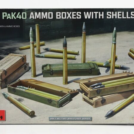 MINIART 1/35 ACCESSORIES | 7.5 CM PAK 40 AMMO BOXES WITH SHELLS MILITARY SET I 1945 | /