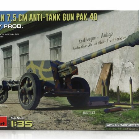 MINIART 1/35 ACCESSORIES | MILITARY GERMAN 7.5 ANTI-TANK GUN PAK 40 1945 | /