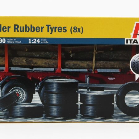 ITALERI 1/24 ACCESSORIES | SET 8X RUBBER TIRES FOR TRUCK | /