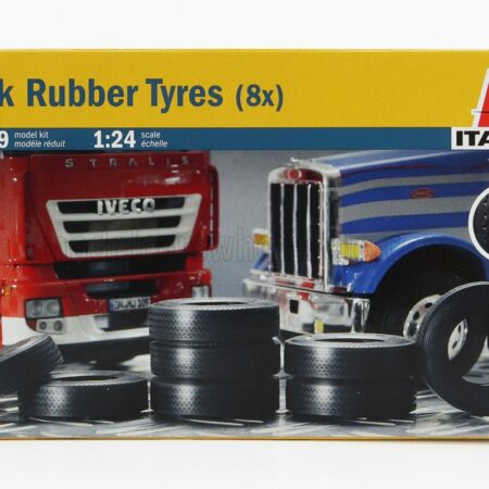 ITALERI 1/24 ACCESSORIES | SET 8X RUBBER TIRES FOR TRUCK | /