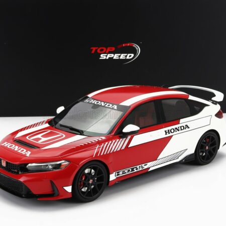 TRUESCALE 1/18 HONDA | CIVIC TYPE-R 2023 | WHITE RED