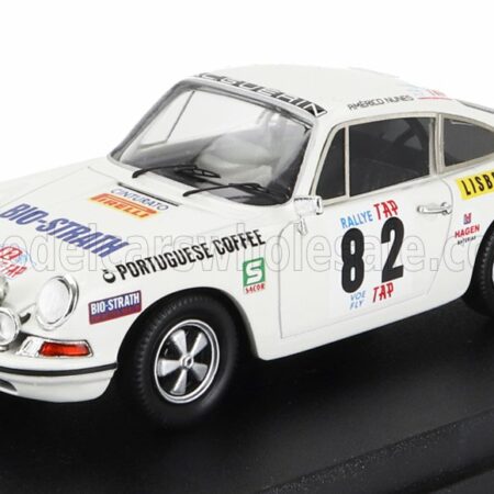 TROFEU 1/43 PORSCHE | 911S (night version) N 82 TAP RALLY 1972 A.NUNES - A.MORAIS | WHITE