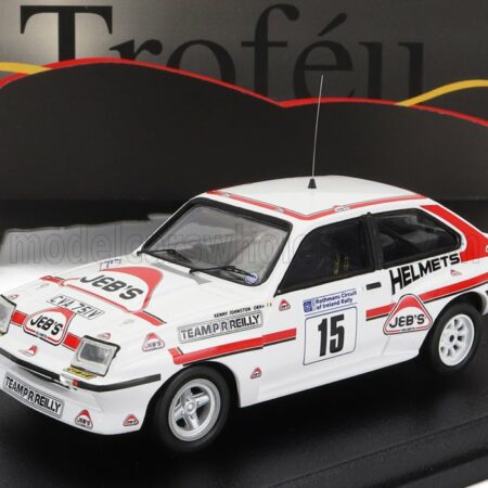 TROFEU 1/43 VAUXHALL | CHEVETTE HSR N 15 CIRCUIT OF IRELAND 1983 B.FAGAN - K.JOHNSTON | WHITE RED