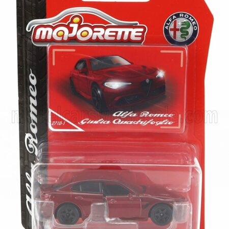 MAJORETTE 1/64 ALFA ROMEO | GIULIA QUADRIFOGLIO 2016 | RED