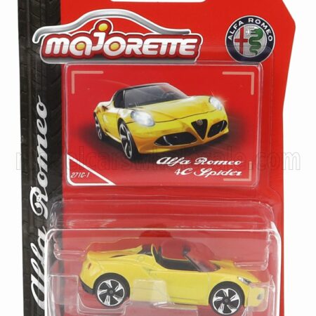 MAJORETTE 1/64 ALFA ROMEO | 4C SPIDER 2015 | YELLOW