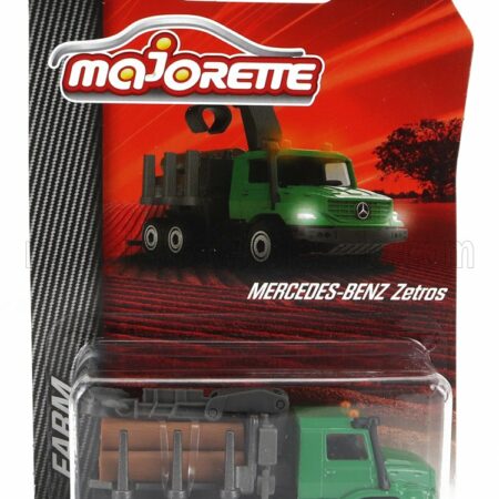 MAJORETTE 1/64 MERCEDES BENZ | ZETROS TRUCK 3-ASSI 2000 | GREEN