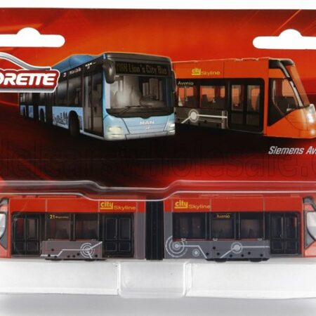 MAJORETTE 1/64 TRAM | SIEMENS AVENIO FILOBUS AUTOBUS 2018 | ORANGE GREY