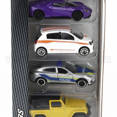 MAJORETTE 1/64 FORD USA | SET 5X GT - RENAULT TWINGO - PORSCHE POLICE PANAMERA - JEEP WRANGLER RUBICON - G-CLASS POLICE | VARIOUS