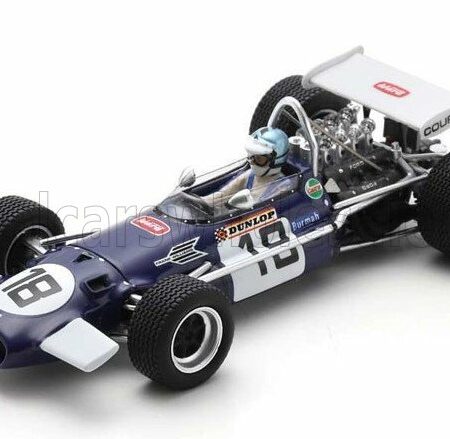 SPARK-MODEL 1/43 BRABHAM | F1  BT26A N 18 2nd USA GP 1969 PIERS COURAGE | BLUE WHITE