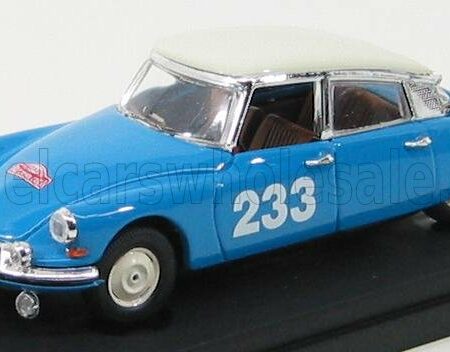 RIO-MODELS 1/43 CITROEN | DS19 N 233 RALLY DI MONTECARLO 1963 | LIGHT BLUE IVORY