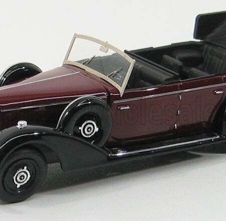 RIO-MODELS 1/43 MERCEDES BENZ | 770 1938 CABRIOLET OPEN | BORDEAUX BLACK