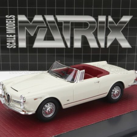 MATRIX SCALE MODELS 1/43 ALFA ROMEO | 2600 SPIDER CABRIOLET OPEN 1962 | WHITE