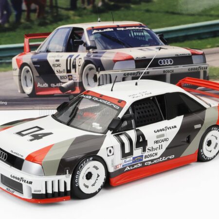 WERK83 1/18 AUDI | 90 QUATTRO TEAM AUDI SPORT N 4 MILLER HIGH LIFE 500km IMSA 1989 WALTER ROHRL - HANS JOACHIM STUCK | WHITE GREY RED