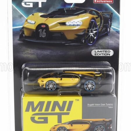 TRUESCALE 1/64 BUGATTI | VISION GRAN TURISMO N 16 CONCEPT 2018 | YELLOW CARBON