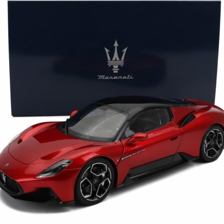 BBR-MODELS 1/18 MASERATI | MC20 GLOSS BLACK ROOF 2020 | ROSSO VINCENTE - RED MET