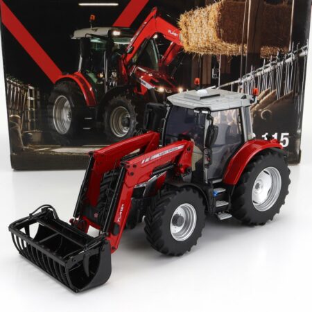 UNIVERSAL HOBBIES 1/32 MASSEY FERGUSON | MF5S.115 TRACTOR WITH FRONT LOADER 2022 | RED GREY