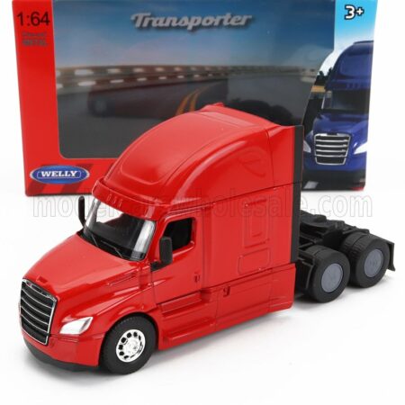 WELLY 1/64 FREIGHTLINER | CASCADIA TRACTOR TRUCK 3-ASSI 2015 | RED