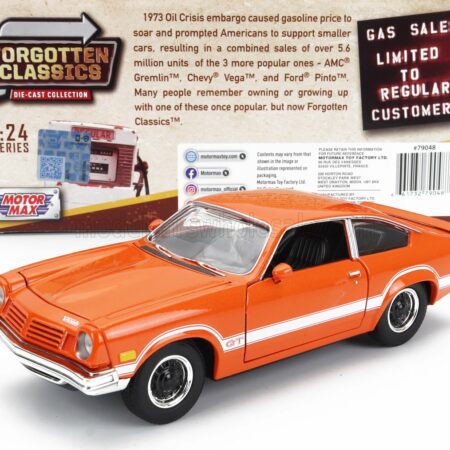 MOTOR-MAX 1/24 CHEVROLET | VEGA GT 1974 | ORANGE WHITE