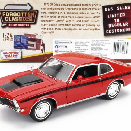 MOTOR-MAX 1/24 MERCURY | COMET GT 1971 | RED BLACK