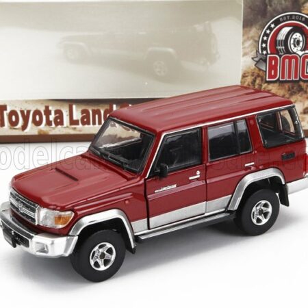 BM-CREATIONS 1/64 TOYOTA | LAND CRUISER LC76 2014 | RED SILVER