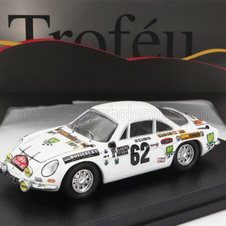 TROFEU 1/43 RENAULT | A110 ALPINE N 62 RALLY MONTECARLO 1973 THIERRY SABINE - PIERRE TERRY | WHITE