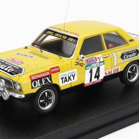 TROFEU 1/43 OPEL | ASCONA (night version) N 14 9th RALLY PORTUGAL 1976 MANUEL INACIO - PINA DE MORAIS | YELLOW