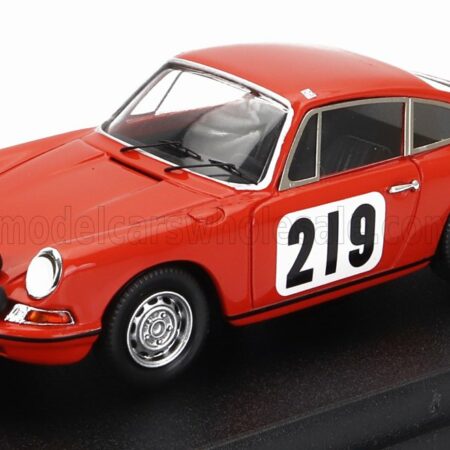 TROFEU 1/43 PORSCHE | 911T COUPE N 219 10th RALLY MONTECARLO 1968 BJORN WALDEGAARD - LARS HELMER | ORANGE