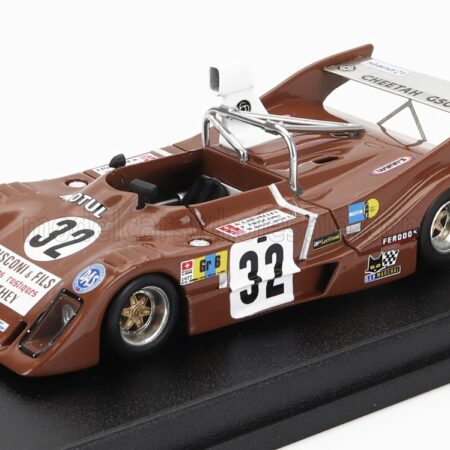 TROFEU 1/43 CHEETAH | G501 TEAM CHEETAH RACING CARS N 32 24h LE MANS 1977 ANDRE CHEVALLEY - WINK BANCROFT - FRANCOIS TRISCONI | BROWN WHITE