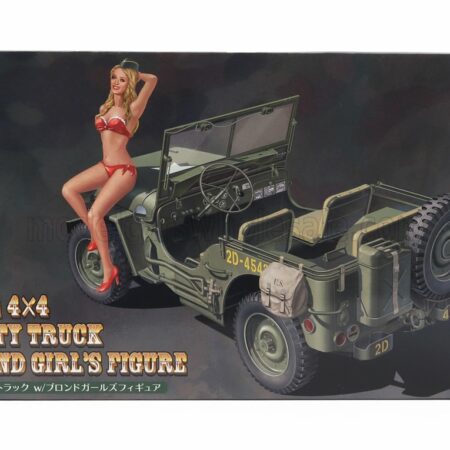 HASEGAWA 1/24 JEEP | WILLYS MB U.S 1/4 TON 4X4 MILITARY UTILITY TRUCK WITH BLOND GIRL FIGURE 1942 | /