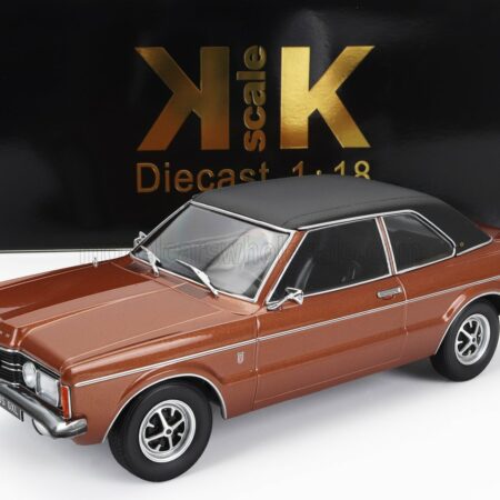 KK-SCALE 1/18 FORD ENGLAND | TAUNUS GXL WITH VINYL ROOF 1971 | COPPER MET MATT BLACK