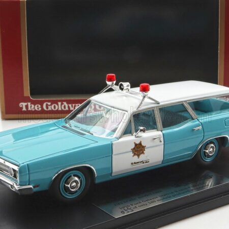 GOLDVARG 1/43 FORD USA | GALAXIE SW STATION WAGON LAS VEGAS POLICE DEPARTMENT 1970 | LIGHT BLUE WHITE