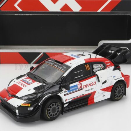 IXO-MODELS 1/43 TOYOTA | YARIS GR RALLY1 TEAM TOYOTA GAZOO RACING WRT N 18 7th RALLY ESTLAND 2022 TAKAMOTO KATSUTA - AARON JOHNSTON | WHITE RED BLACK