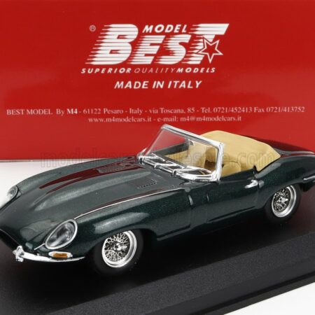 BEST-MODEL 1/43 JAGUAR | E-TYPE SPIDER 1962 | GREEN