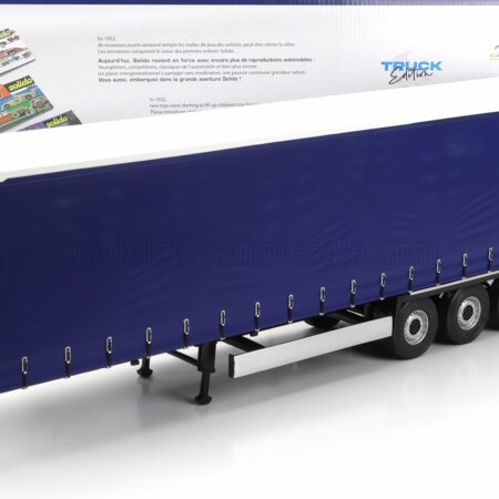 SOLIDO 1/24 ACCESSORIES | TRAILER FOR TRUCK - RIMORCHIO | BLUE WHITE