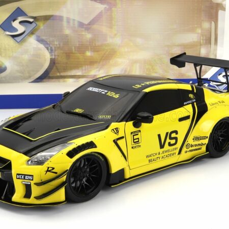 SOLIDO 1/18 NISSAN | GT-R (R35) LIBERTY WALK BODY KIT 2.0 COUPE 2022 | YELLOW BLACK