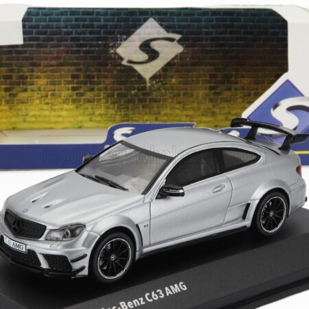 SOLIDO 1/43 MERCEDES BENZ | C-CLASS C63 AMG BLACK SERIES 2012 | MATT SILVER