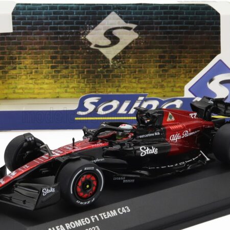 SOLIDO 1/43 ALFA ROMEO | F1  C43 TEAM STAKE N 77 CANADA GP 2023 VALTTERI BOTTAS | BLACK RED