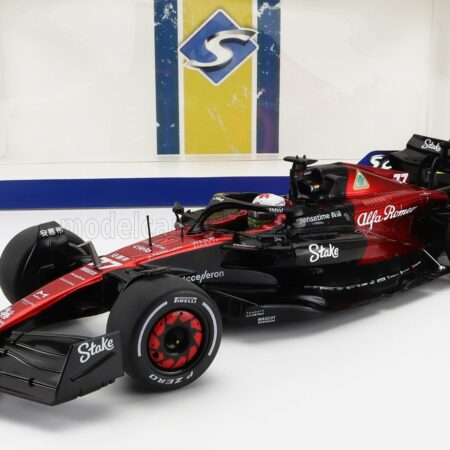 SOLIDO 1/18 ALFA ROMEO | F1  C43 TEAM STAKE N 77 CANADA GP 2023 VALTTERI BOTTAS | BLACK RED