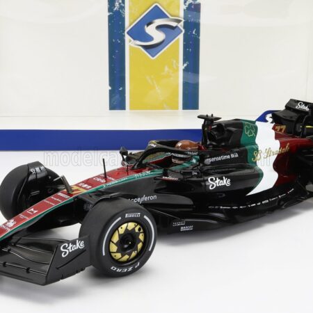 SOLIDO 1/18 ALFA ROMEO | F1  C43 TEAM STAKE N 77 MONZA ITALY GP 2023 VALTTERI BOTTAS | BLACK RED WHITE GREEN