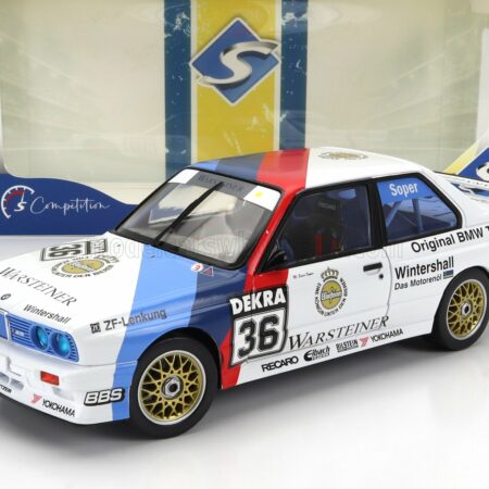 SOLIDO 1/18 BMW | 3-SERIES (E30) N 36 DTM SEASON 1989 STEVE SOPER | WHITE BLUE