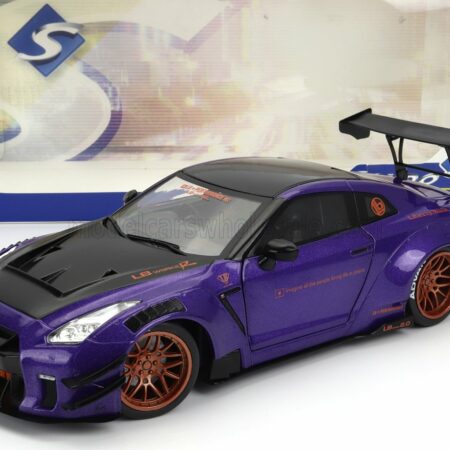 SOLIDO 1/18 NISSAN | GT-R (R35) LIBERTY WALK BODY KIT 2.0 COUPE 2022 | PURPLE