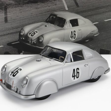 WERK83 1/18 PORSCHE | 356 SL COUPE TEAM PORSCHE K.G. N 46 WINNER CLASS 24h LE MANS 1951 AUGUSTE VEUILLET - EDMOND MOUCHE | SILVER