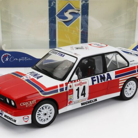 SOLIDO 1/18 BMW | 3-SERIES (E30) N 14 BELGIUM PROCAR 1993 MARC DUEZ | RED WHITE