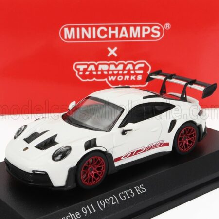 MINICHAMPS 1/64 PORSCHE | 911 992 GT3 RS COUPE 2022 | WHITE RED