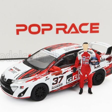 POP-RACE-LIMITED 1/64 TOYOTA | VIOS GR TEAM TOYOTA GAZZO RACING N 37 1000km SEPANG 2022 TENGKU DJAN | RED WHITE