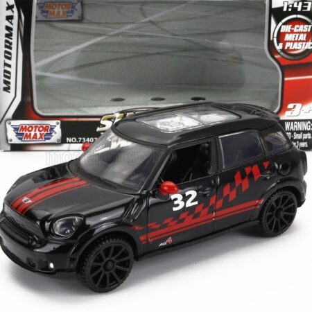 MOTOR-MAX 1/43 MINI | COOPER S COUNTRYMAN N 32 RACING 2011 | BLACK RED