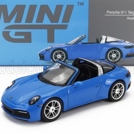 TRUESCALE 1/64 PORSCHE | 911 992 TARGA 4S SPIDER CABRIOLET OPEN LHD 2020 | SHARK BLUE