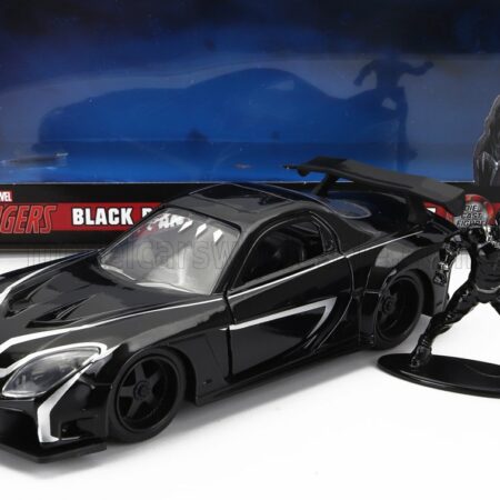 JADA 1/32 MAZDA | RX-7 WITH BLACK PANTHER FIGURE 1995 | BLACK